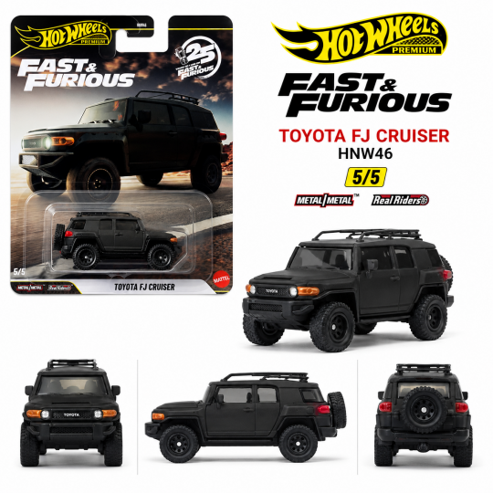 Hot Wheels Premium F&F Toyota FJ Cruiser HNW46-JHW69 Hot Wheels Premium F&F Toyota FJ Cruiser HNW46-JHW69