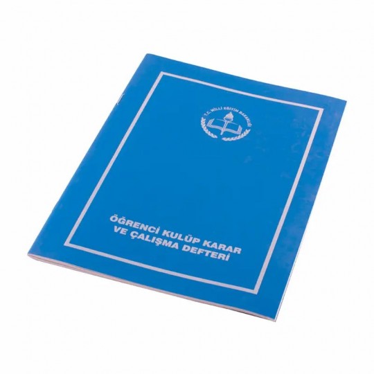 GÜLPAŞ ÖĞRENCİ KULÜP KARAR VE ÇALIŞMA DEFTERİ 20x28