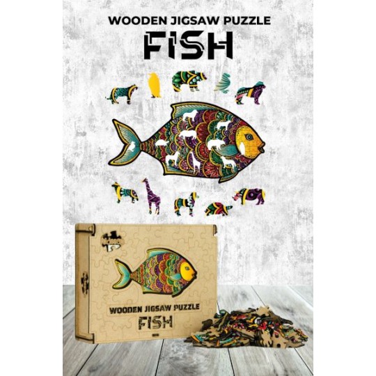 Ahşap Puzzle - Fish (182 parça) Ahşap Puzzle - Fish (182 parça)