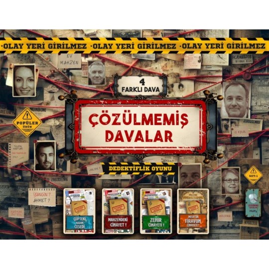 Çözülmemiş Davalar Kutulu Set 1 Çözülmemiş Davalar Kutulu Set 1