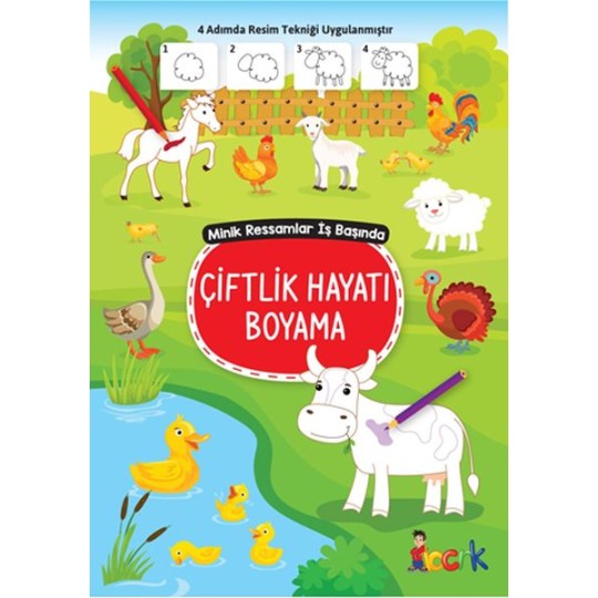 Çiftlik Hayatı Boyama - Minik Ressamlar İş Başında Çiftlik Hayatı Boyama - Minik Ressamlar İş Başında