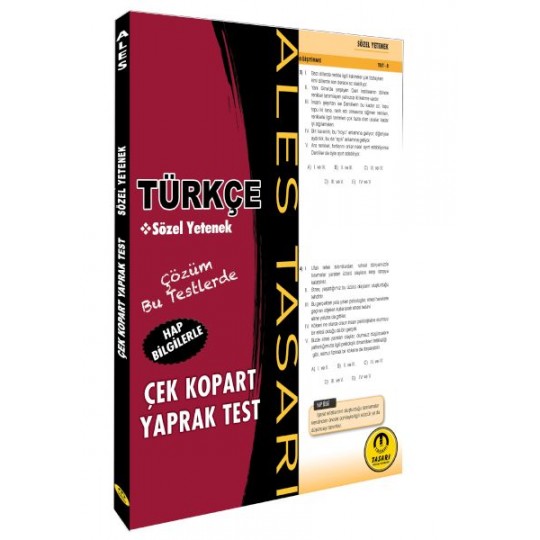 Tasarı ALES Türkçe Sözel Yetenek Yaprak Test Çek Kopart Tasarı ALES Türkçe Sözel Yetenek Yaprak Test Çek Kopart