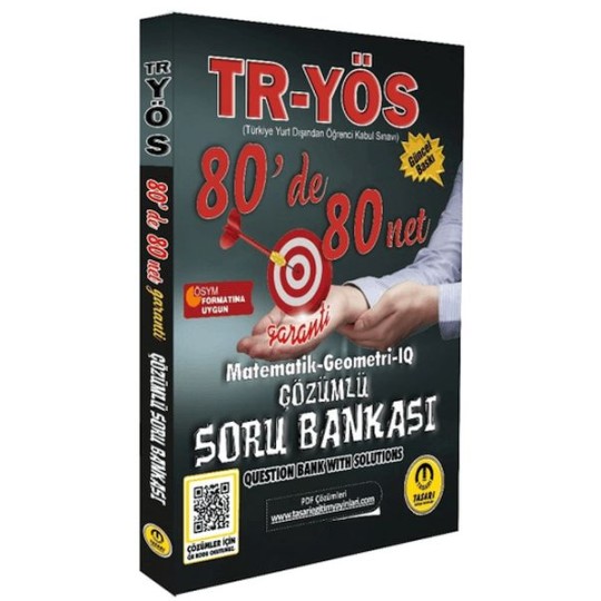 Tasarı TR YÖS Matematik-Geometri-IQ 80 De 80 Net Tasarı TR YÖS Matematik-Geometri-IQ 80 De 80 Net