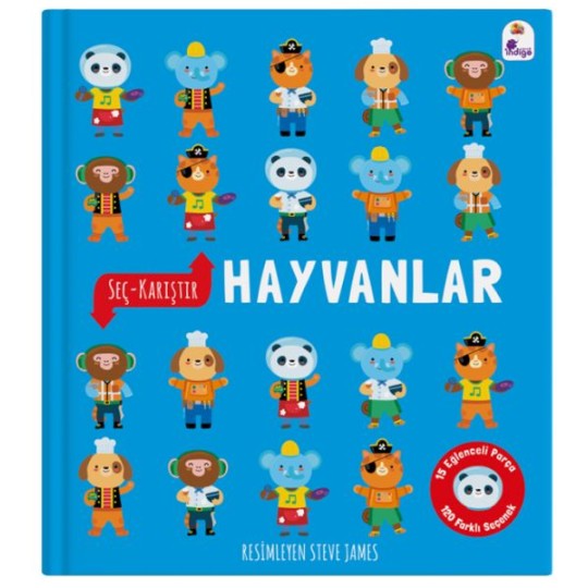 Seç – Karıştır : Hayvanlar (15 Eğlenceli Parça, 120 Farklı Seçenek) Seç – Karıştır : Hayvanlar (15 Eğlenceli Parça, 120 Farklı Seçenek)
