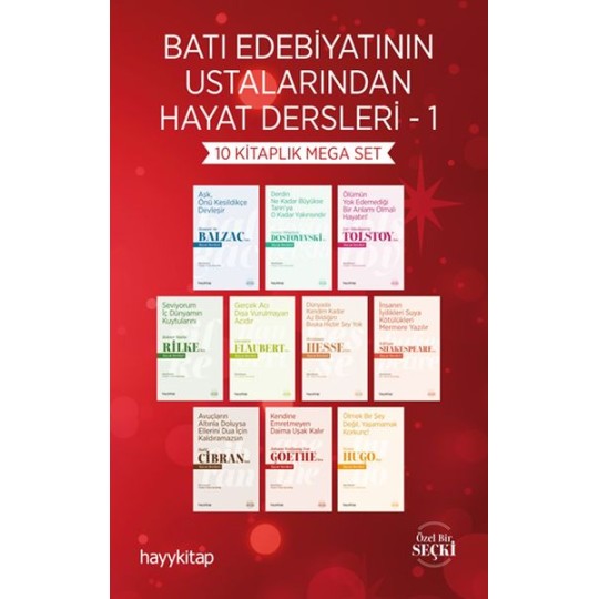 Batı Edebiyatının Ustalarından Hayat Dersleri - 1 (10 Kitap)